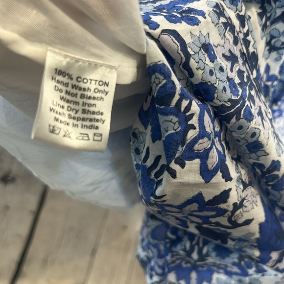 Anna Cate Floral Blue & White Maxi Dress Size X-Small Great Condition - Picture 15 of 15